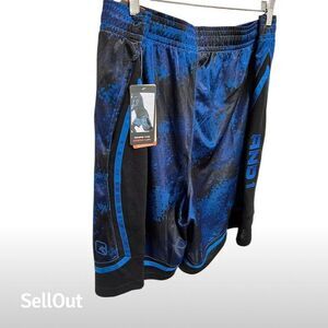 NWT AND1 Men's Blue Camo Basketball‎ Gym Shorts Size 3XL